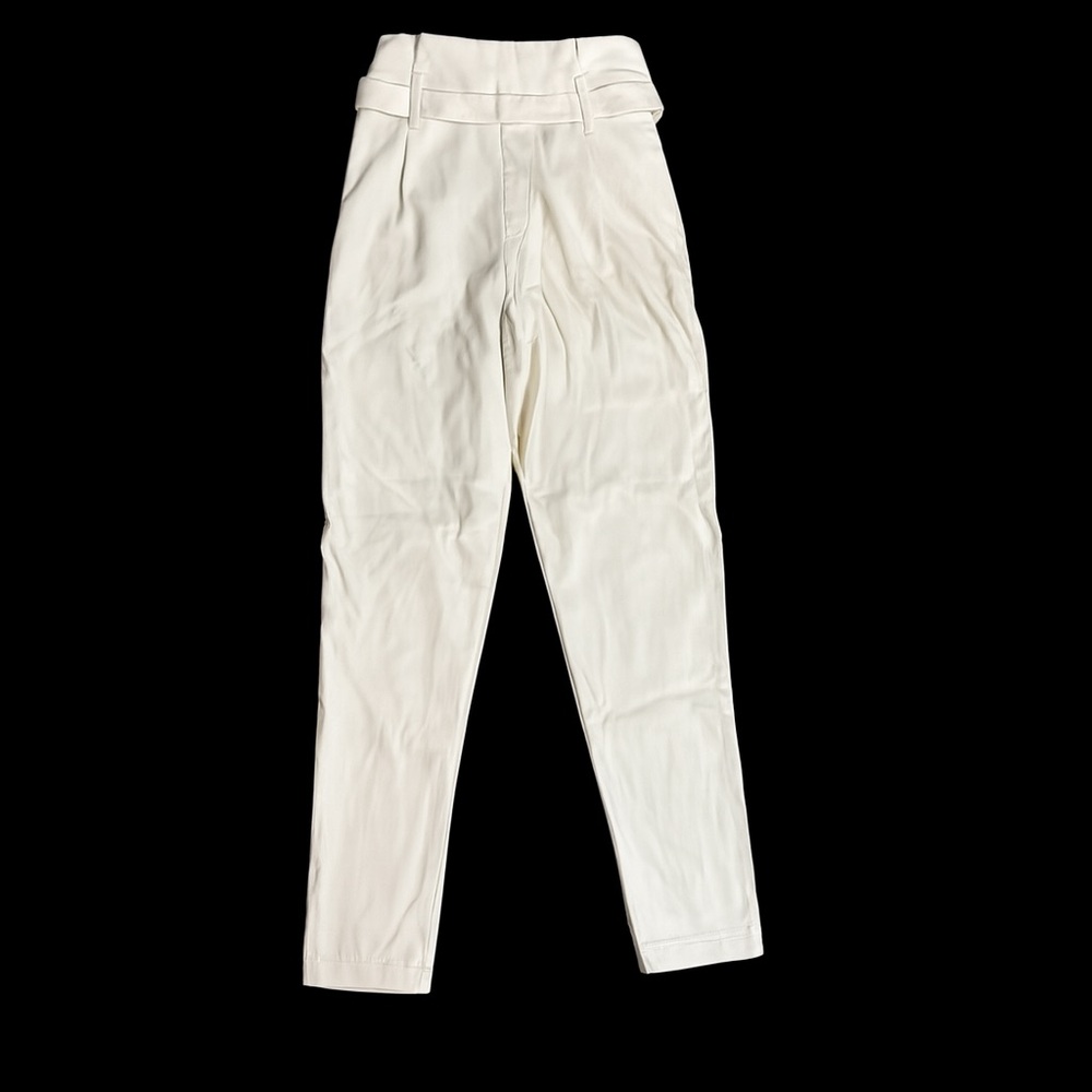 And Now This Cream Faux Leather Paperbag Pants – Size 0 (New with Tags) - Picture 2 of 4